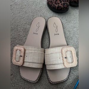Joie Women's Tan Slide Sandals